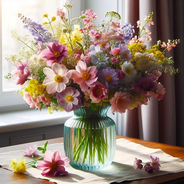 flowerpot, office flowers, bouquet