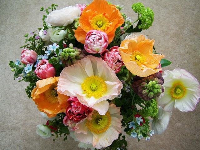 flowerpot, office flowers, bouquet