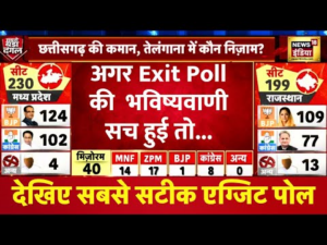 🔴Assembly Election 2023 Exit Poll Result: Chhattisgarh, MP, Rajasthan के EXIT POLL ने सबको चौंकाया!