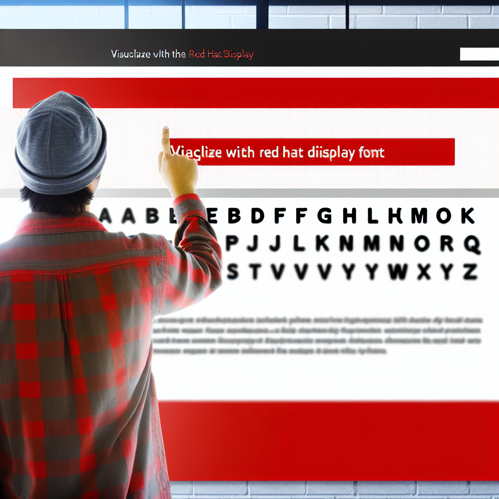 Red Hat Display font enhancing user experience.