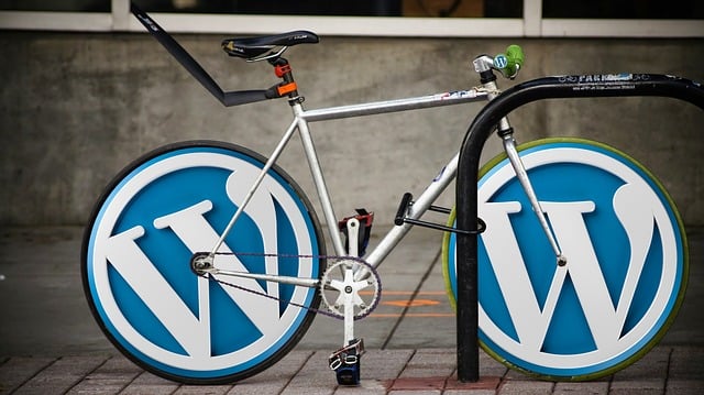Illustration of WordPress logo evolving shapes.