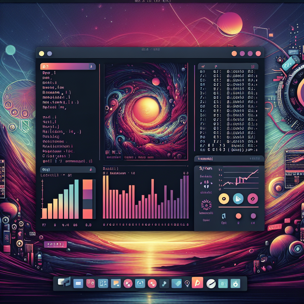 Linux desktop customization options in action.