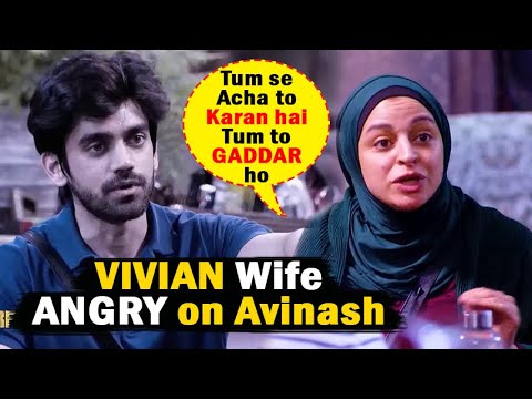 Bigg Boss 18 Today Episode Promo Vivian Wife Nouran Aly ANGRY on Avinash #bb18