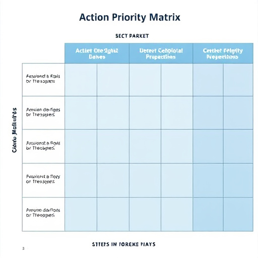 Six Sigma Action Priority Matrix