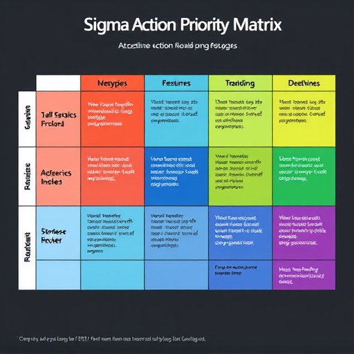Six Sigma Action Priority Matrix