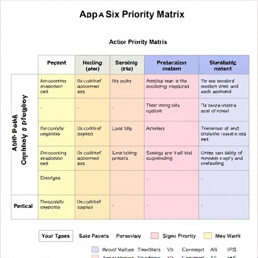 Six Sigma Action Priority Matrix