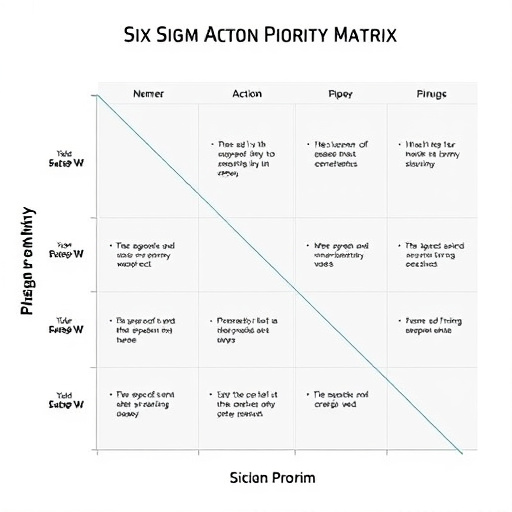Six Sigma Action Priority Matrix
