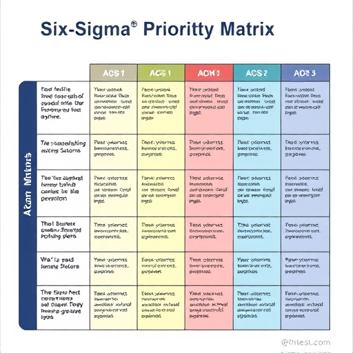 Six Sigma Action Priority Matrix