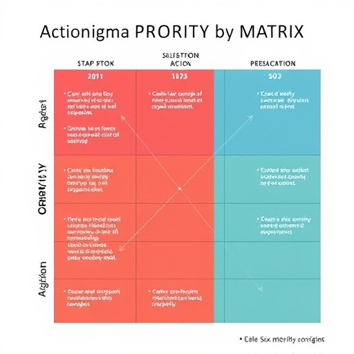 Six Sigma Action Priority Matrix
