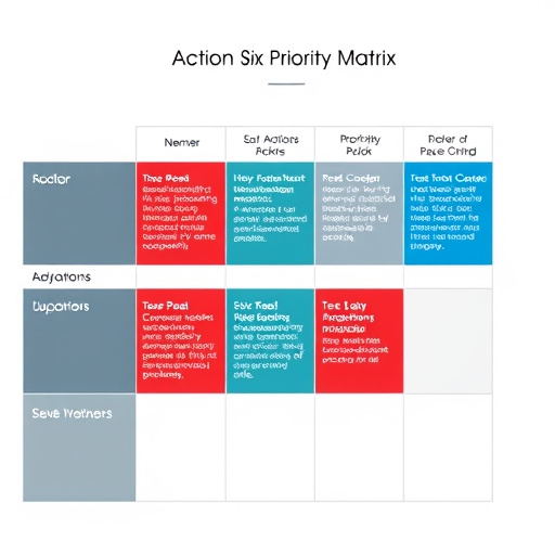 Six Sigma Action Priority Matrix
