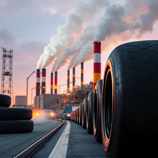 tyre pollution, air quality impact, factory emissions, VOCs, particulate matter, industrial pollution, health risks, rubber production, eco-friendly tyres, emission control