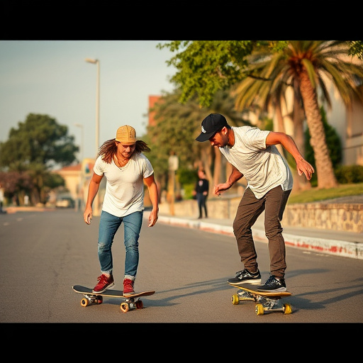 mature skateboarders