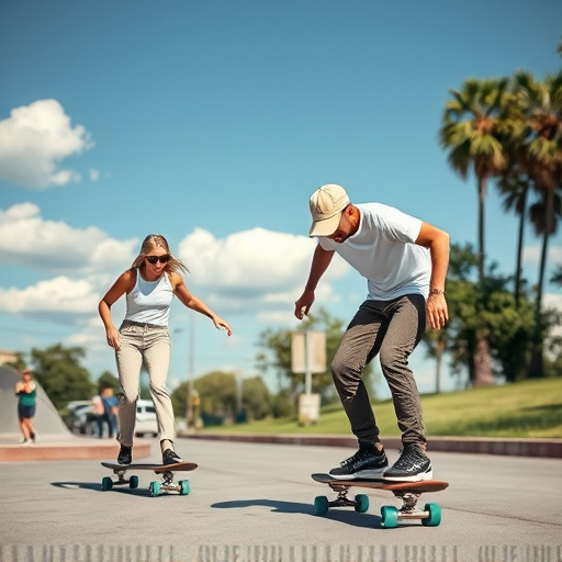 mature skateboarders
