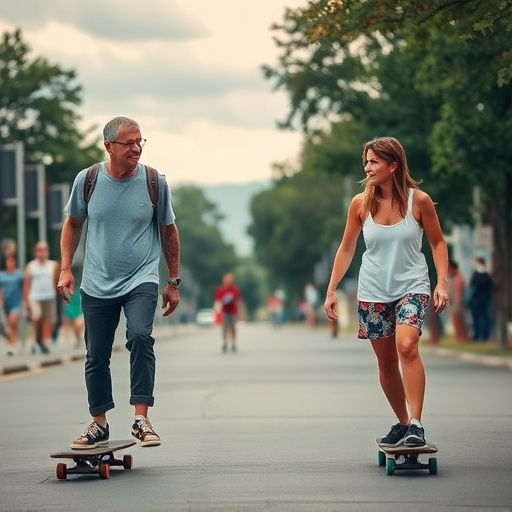 mature skateboarders