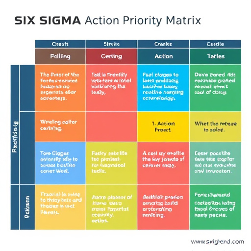 Six Sigma Action Priority Matrix