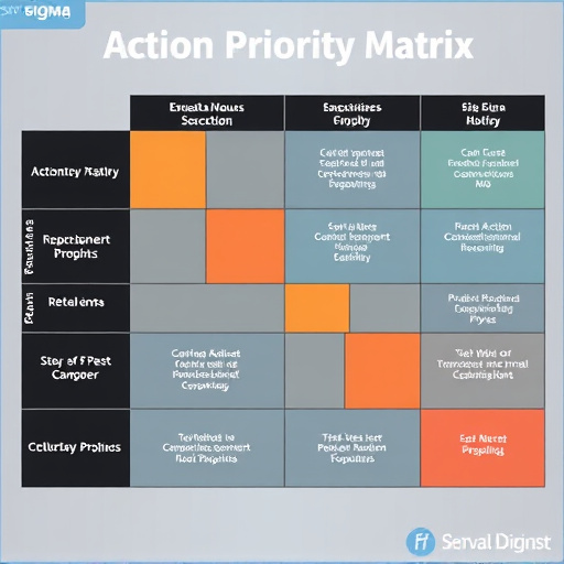 Six Sigma Action Priority Matrix