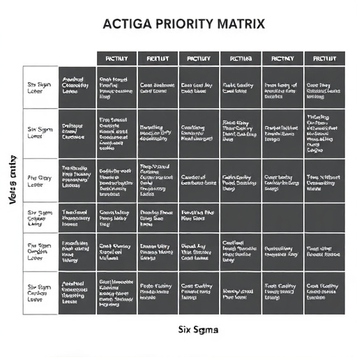 Six Sigma Action Priority Matrix