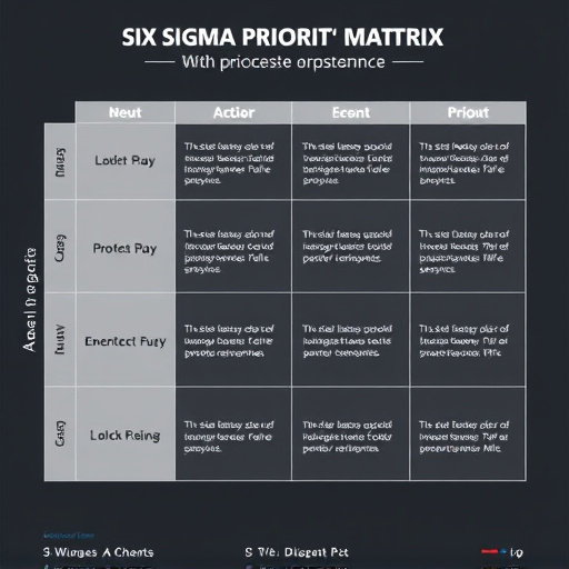 Six Sigma Action Priority Matrix