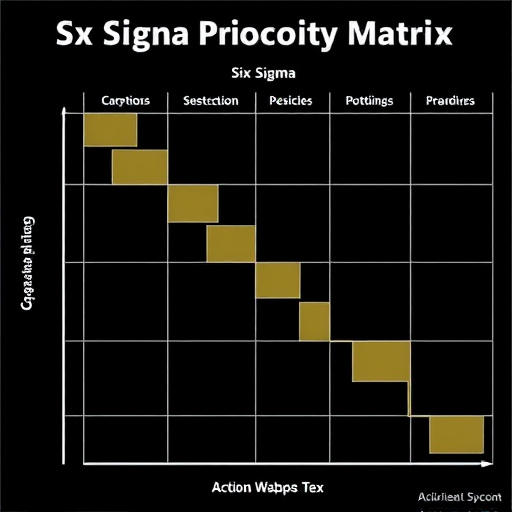 Six Sigma Action Priority Matrix