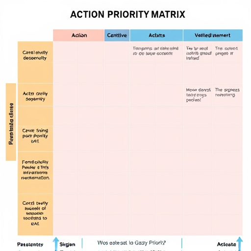 Six Sigma Action Priority Matrix