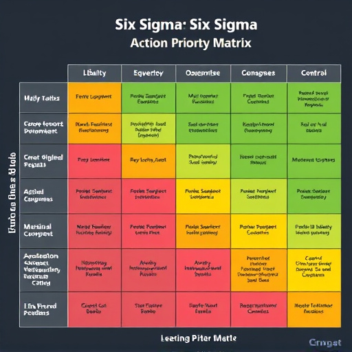 Six Sigma Action Priority Matrix