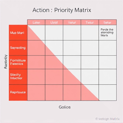 Six Sigma Action Priority Matrix