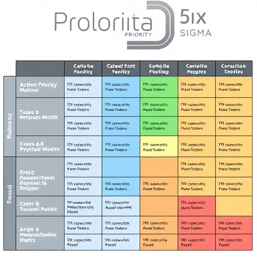 Six Sigma Action Priority Matrix