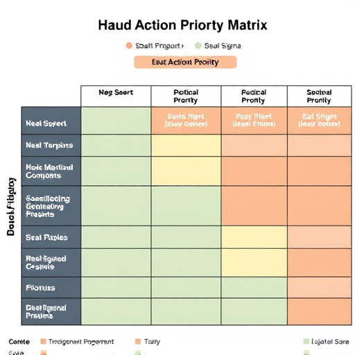 Six Sigma Action Priority Matrix