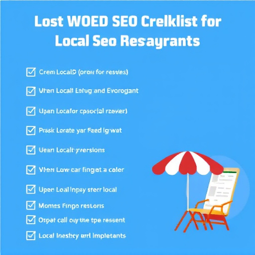 Local SEO optimization checklist for restaurants