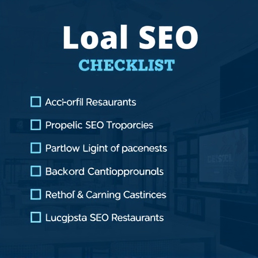 Local SEO optimization checklist for restaurants
