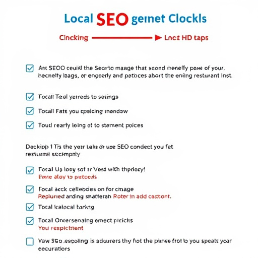 Local SEO optimization checklist for restaurants