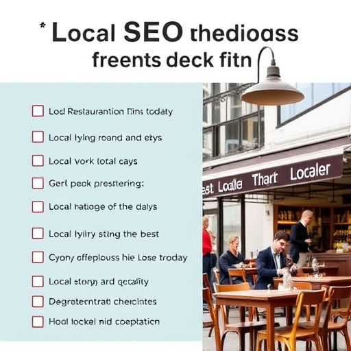 Local SEO optimization checklist for restaurants