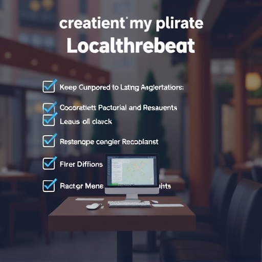 Local SEO optimization checklist for restaurants