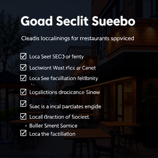 Local SEO optimization checklist for restaurants