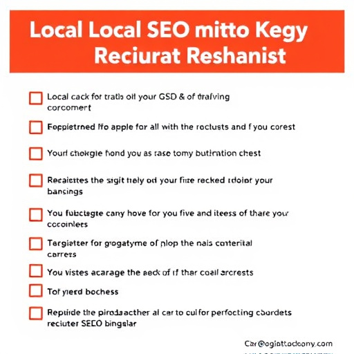 Local SEO optimization checklist for restaurants