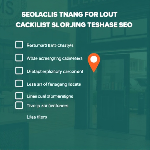 Local SEO optimization checklist for restaurants