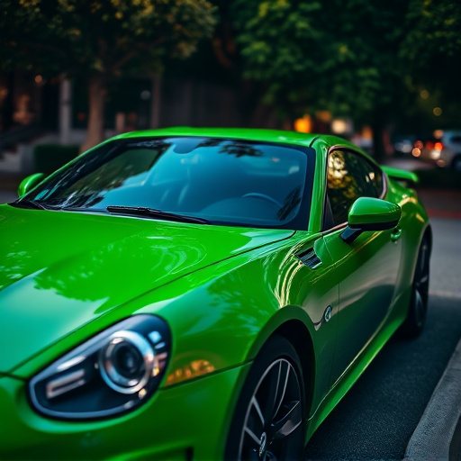 green car