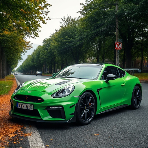 green car