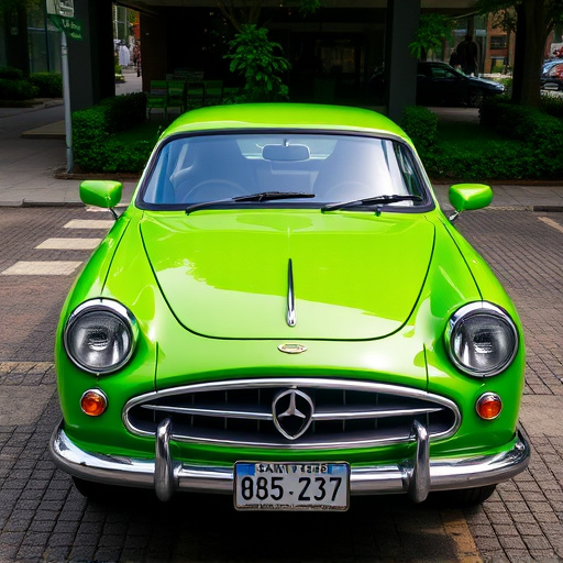 green car