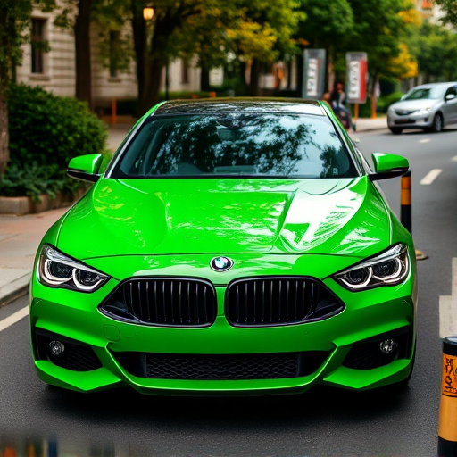 green car