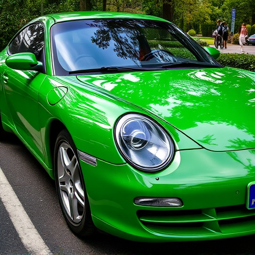 green car