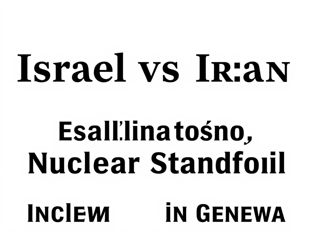 Israel vs Iran: Escalating Tensions, Nuclear Standoff in Geneva (with print)