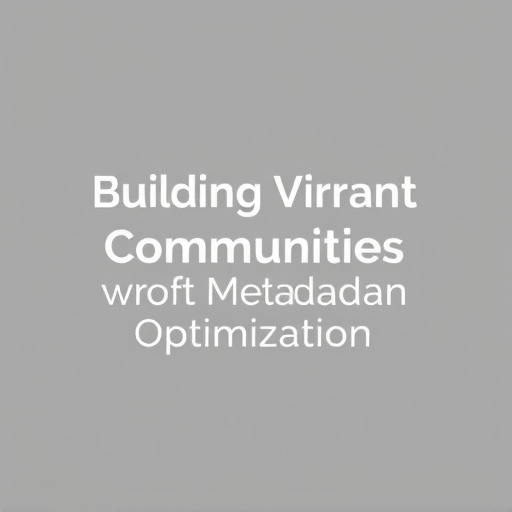 Building Vibrant Communities through Metadata Optimization